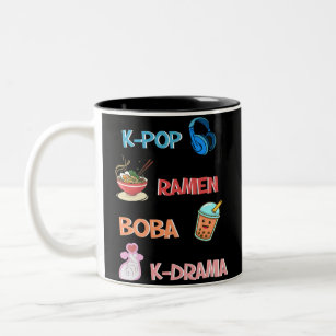 K-Pop Fashion for Fans of korean K-Drama & K-Pop Two-Tone Coffee Mug