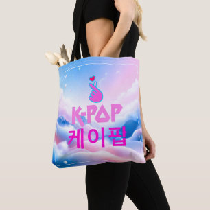K-Pop Finger Heart: Show Your Love Tote Bag