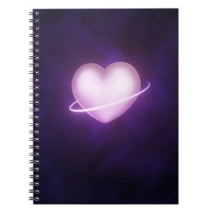 K-Pop Galaxy Heart Notebook