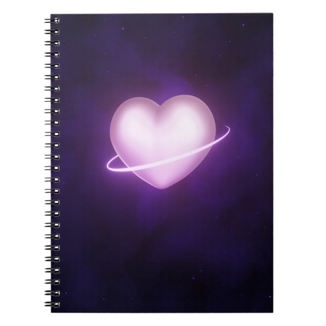 K-Pop Galaxy Heart Notebook (Front)