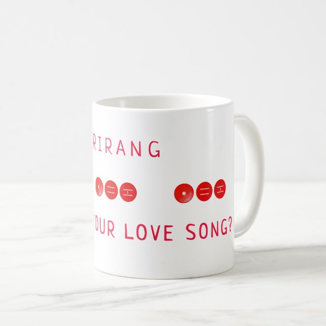 K-pop Inspired What is Your Love Song ARMY Gift Coffee Mug (Front Right)