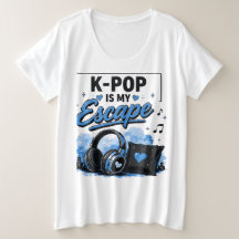 K-POP Is My Escape Headphones Graphic Tee