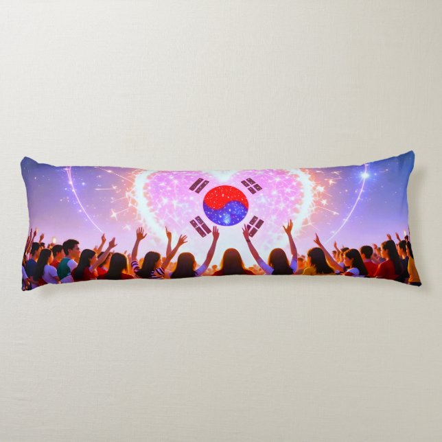 K-pop Is My Life Etched Across the Galaxy Body Cushion (Back)