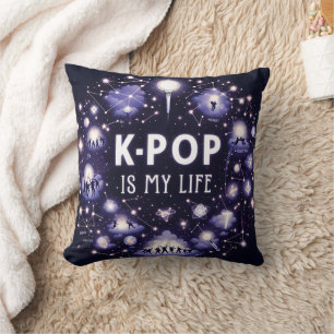 K-pop Is My Life Floating Among the Stars Cushion
