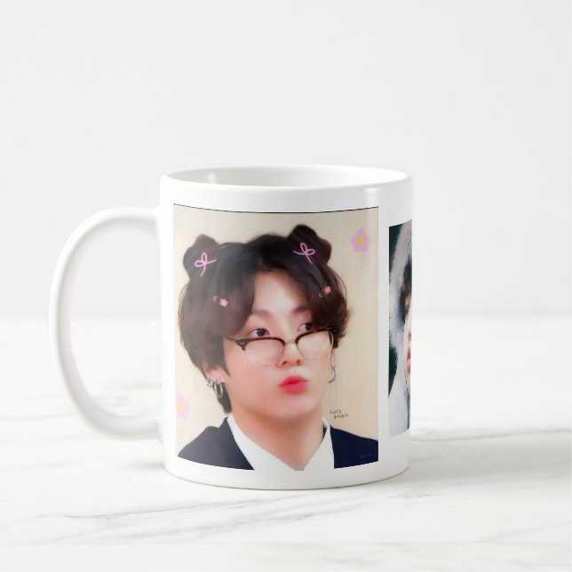 K-pop Jungkook cute mug  (Left)
