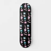 K-pop love korean pop fan monogram black pink blue