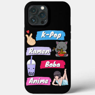 K-Pop, Ramen, Boba and Anime Pop Culture Fan   iPhone 13 Pro Max Case