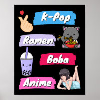 K-Pop, Ramen, Boba and Anime Pop Culture Fan   