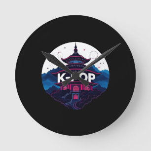 K-POP  ROUND CLOCK