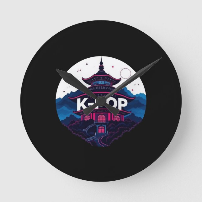 K-POP  ROUND CLOCK (Front)