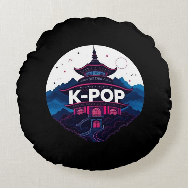 K-POP  ROUND CUSHION (Front)
