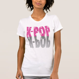 K-Pop with dots and shadow in pink T-Shirt