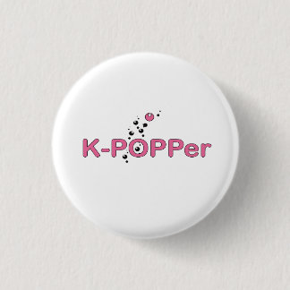 K-Popper Pink 3 Cm Round Badge