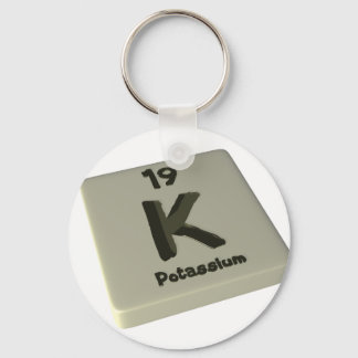 k Potassium Key Ring