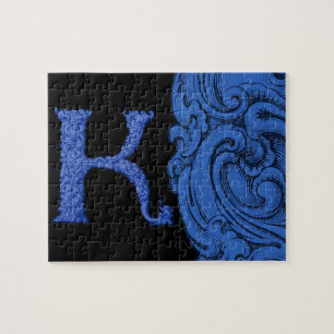 K - The Falck Alphabet (Blue) Jigsaw Puzzle