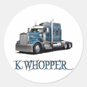 K Whopper Classic Round Sticker