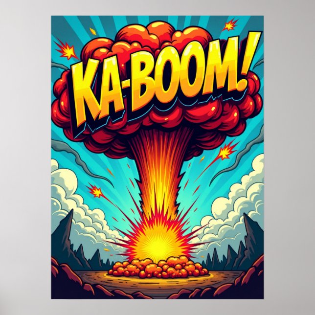 KA-BOOM! Pop Art Explosion Poster (Front)