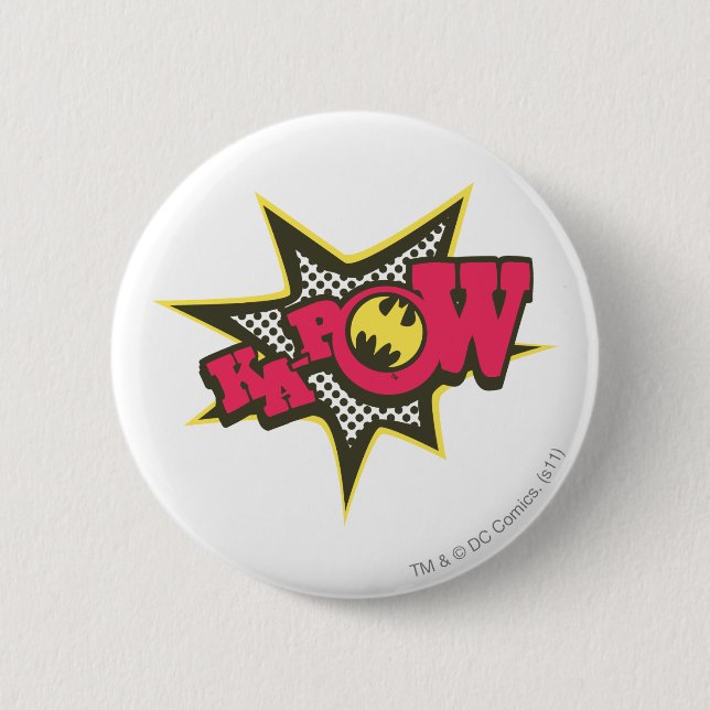 KA-POW 6 CM ROUND BADGE (Front)