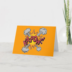 KA-POW! Comic Book Graphic Card