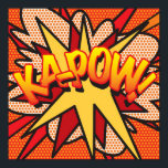 KA-POW Fun Retro Comic Book Pop Art Poster<br><div class="desc">A cool,  trendy and fun design that puts the wham,  zap,  pow into your home,  office and life.  A great gift for you,  your friends or your family. Designed by ComicBookPop© at www.zazzle.com/comicbookpop*</div>