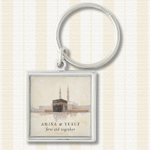 Kaaba Eid Mubarak Premium   Islamic Gift Keepsake Key Ring