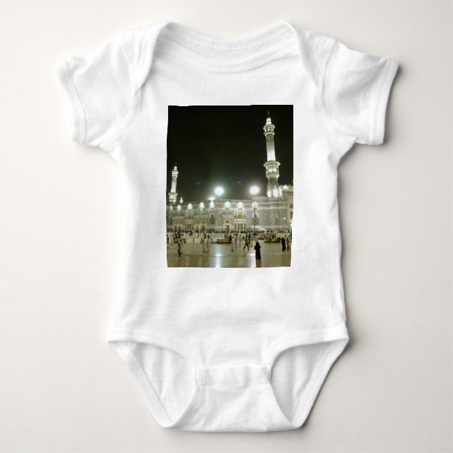 Kaaba Kaba Mekka Mecca Islam Allah Moslem Muslim Baby Bodysuit (Front)