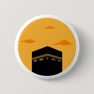 Kaaba Masjid al-Haram - Evening 6 Cm Round Badge
