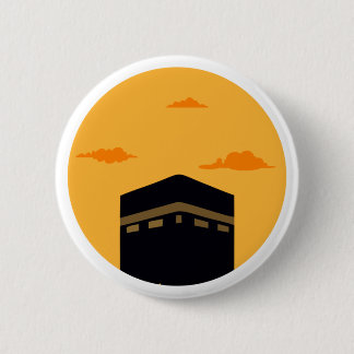 Kaaba Masjid al-Haram - Evening 6 Cm Round Badge