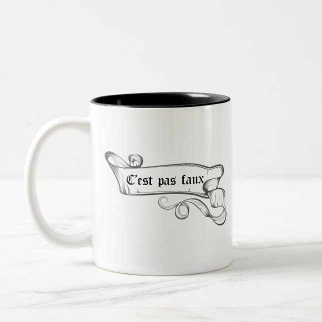 Kaamelott they is not false Two-Tone coffee mug (Left)
