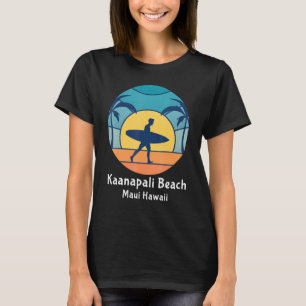 Kaanapali Beach Maui Hawaii Surfing Surfer Vintage T-Shirt