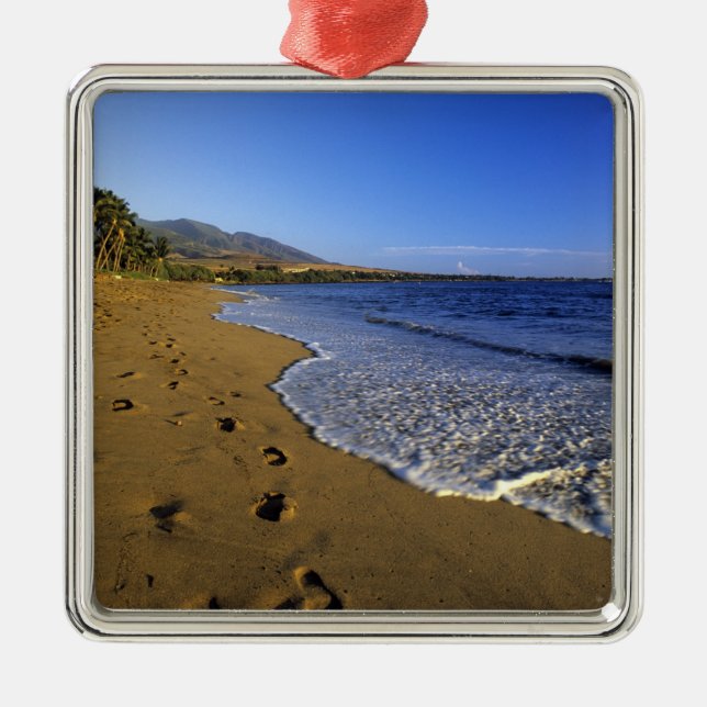 Kaanapali beach, Maui, Hawaii, USA Metal Ornament (Front)