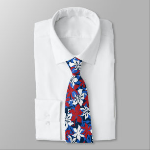 Kaanapali Camo Hawaiian Hibiscus Tie