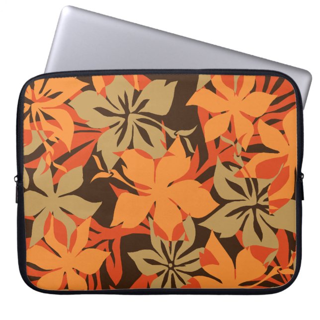 Kaanapali Collage Hawaiian Neoprene Wetsuit Laptop Sleeve (Front)