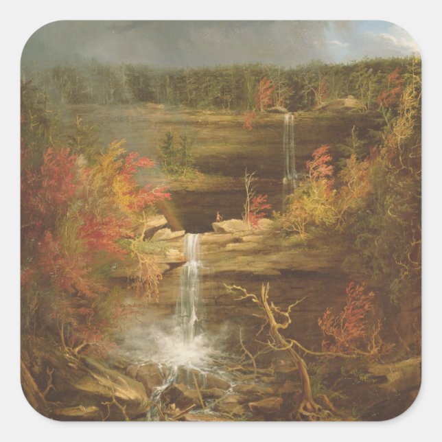 Kaaterskill Falls Square Sticker (Front)
