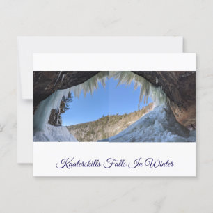 Kaaterskills Falls In Winter Postcard