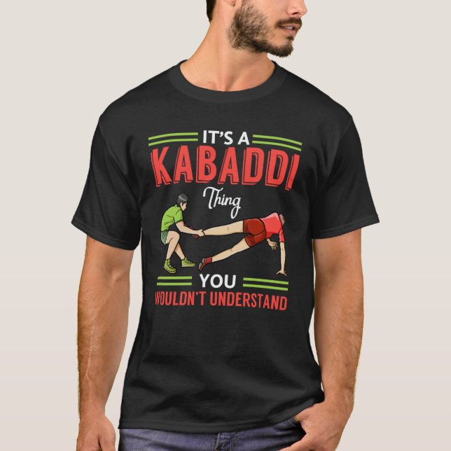 Kabaddi Game Sport Player Indian Team Training  1 T-Shirt (Front)