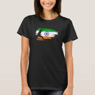 Kabaddi Indian Sports Indian Flag T-Shirt