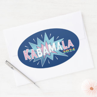KABAMALA MADAM PRESIDENT KAMALA HARRIS OBAMA 2024 OVAL STICKER
