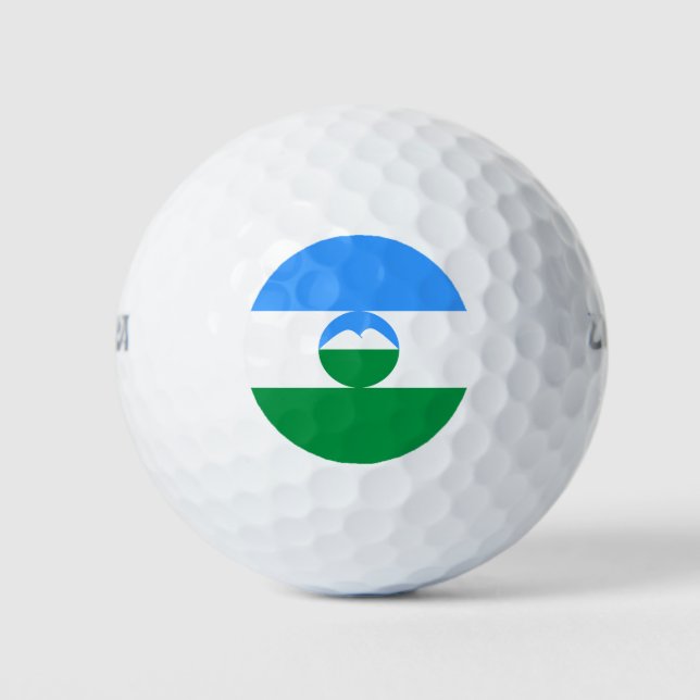 Kabardino Balkaria Flag Golf Balls (Front)