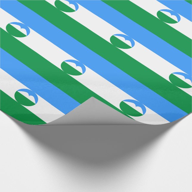 Kabardino Balkaria Flag Wrapping Paper (Corner)