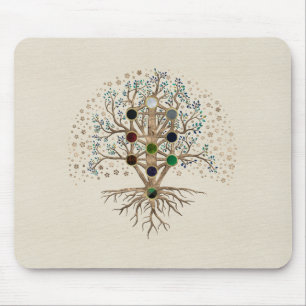 Kabbalah The Tree of Life on canvas Mouse Pad