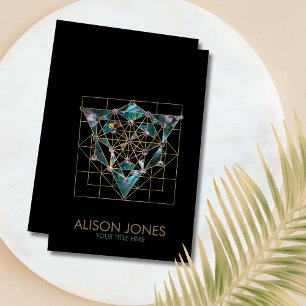 Kabbalah The Tree of Life Ornament Business Card