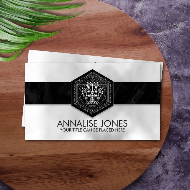 Kabbalah The Tree of Life Sacred Geometry Ornament Business Card (Creator Uploaded)