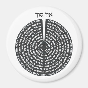 Kabbalistic Creation Hebrew Monochromatic Sefirot Magnet