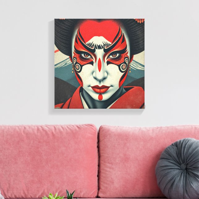 Kabuki 2 canvas print (Insitu(LivingRoom))