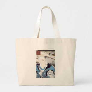 Kabuki Actor Okawa Hashizo, Kamimasu, c. 1849 Large Tote Bag