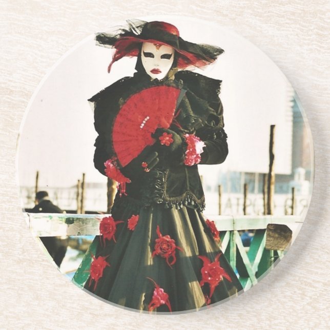 Kabuki Geisha Design Coaster (Front)
