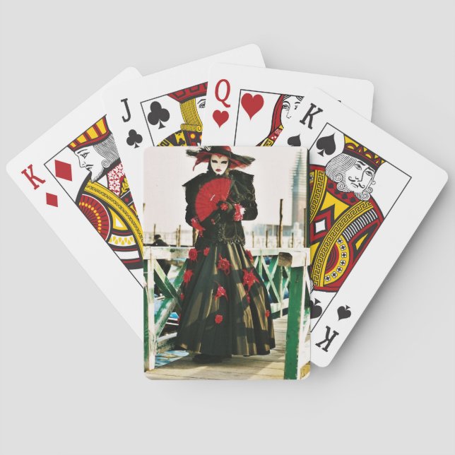 Kabuki Geisha Design Playing Cards (Back)