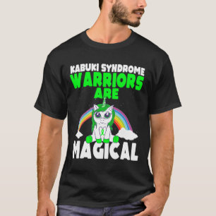 Kabuki Syndrome Awareness Green Ribbon Cute Magica T-Shirt
