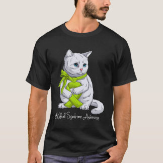 Kabuki Syndrome Awareness Month Lime Green Ribbon T-Shirt